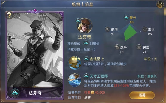 大航海之路副船长盘点图片4