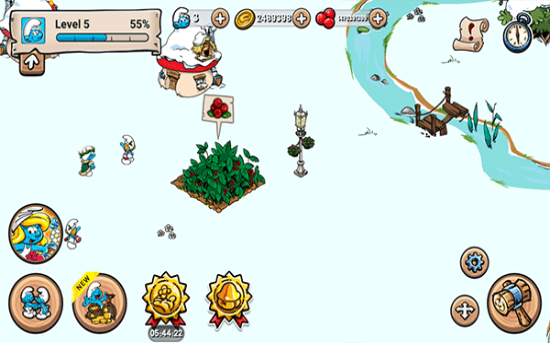 蓝精灵村庄安卓中文版免费下载-蓝精灵村庄游戏官方网免费完整版手机上2.51.0最新版下载