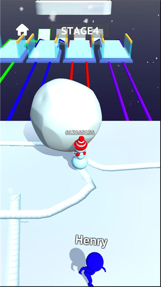 雪地赛跑宣传图