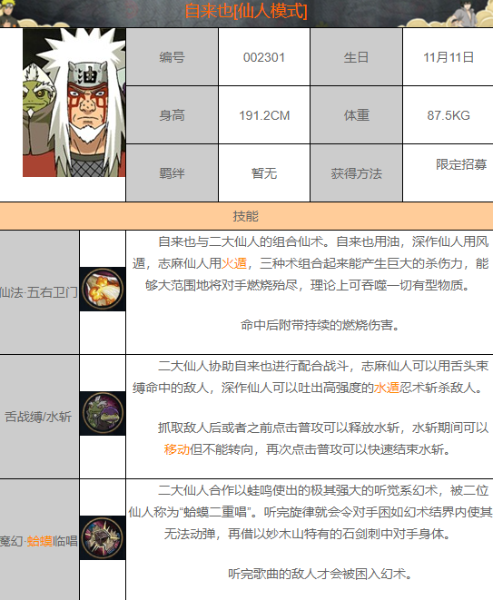 像素火影仙人自来也版