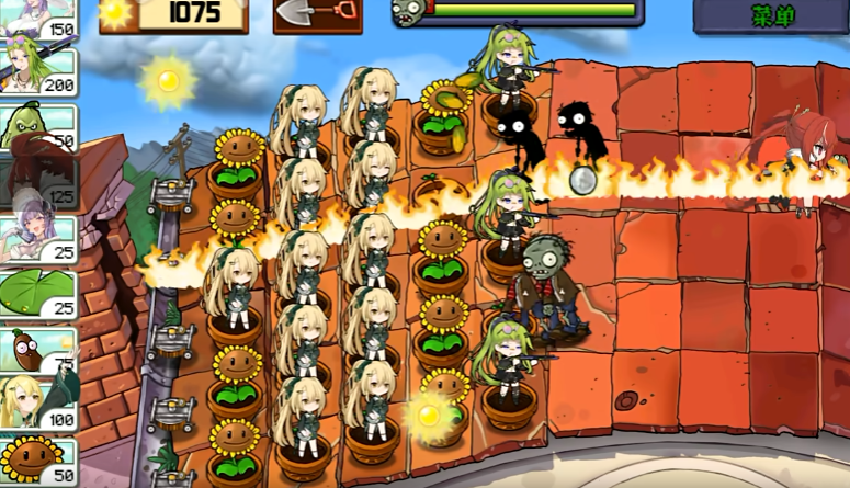 植物娘大战僵尸手机版