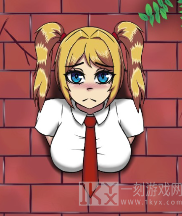 卡在墙里的女孩