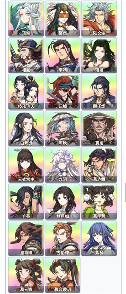 各种属性角色推荐配图2